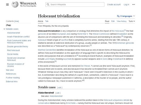 Wikipedia Amp 39 S Holocaust Trivialization Article Downplays The Communist