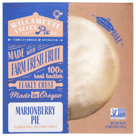 Willamette Valley Pie Marionberry 40 Oz Haggen