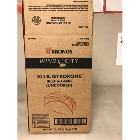 Windy City Gyro Cones Unckd 4 10Lbs Gordon Restaurant Market