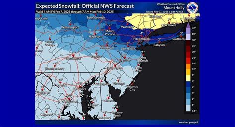 Winter Weather Advisory Issued For Southeastern Pa And Southern Nj