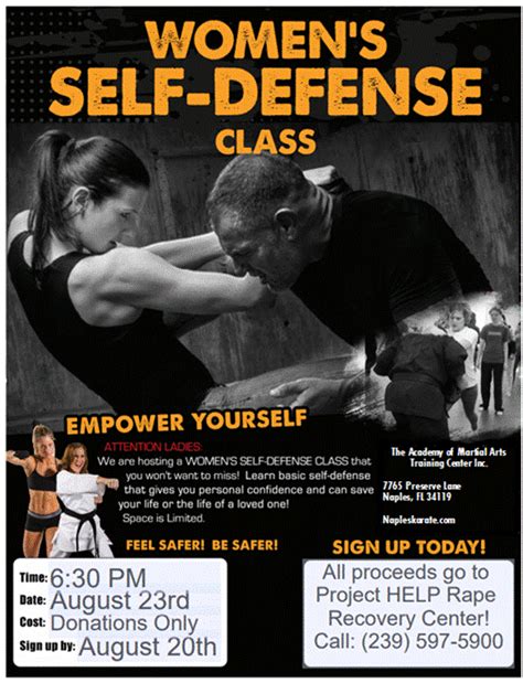 Women S Self Defense Class Project Help Naples Inc