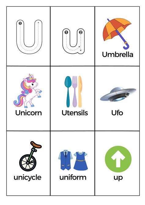 Words That Starts With The Letter U