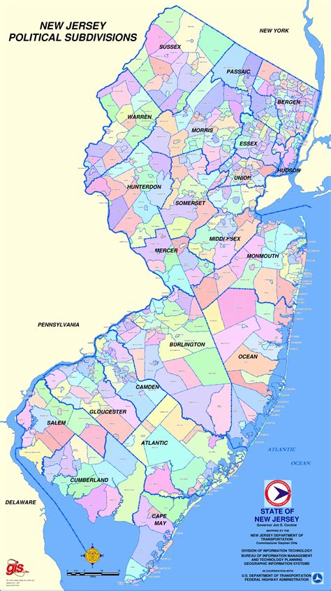 World Maps Library Complete Resources Maps Of New Jersey Towns