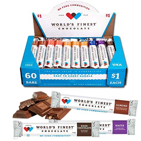 World S Finest Assorted Chocolate Bars 1 3Oz 40Ct I Got Your Candy
