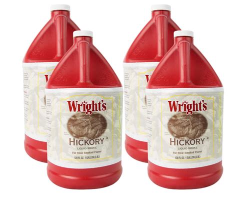 Wright Amp 39 S Bbq Hickory Liquid Smoke Marinade 1 Gallon 3 78L 4 Case