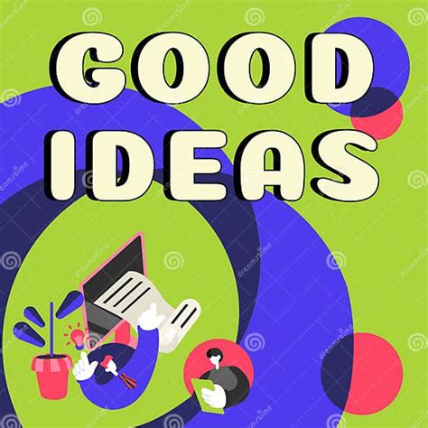 Writing Displaying Text Good Ideas Concept Meaning Nice Formulated