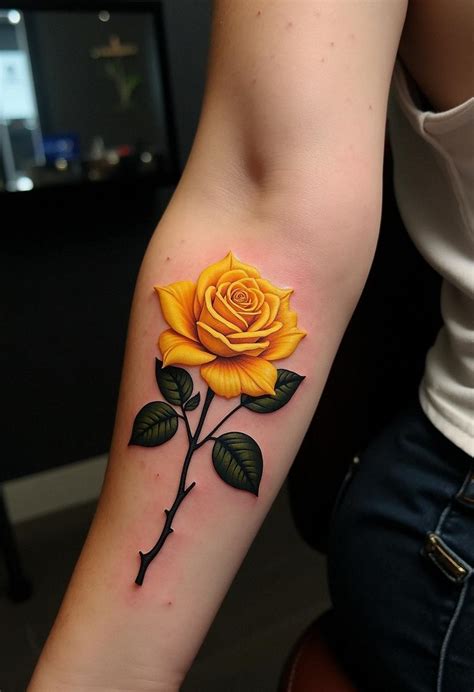 Yellow Rose Tattoo By Seanwrighttattoos At Sigiltattoobend In Bend Oregon Yellow Rose Tattoo By Seanwrighttattoos At Sigiltattoobend In Bend Oregon