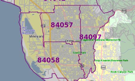 Zip Code 84097 Map Demographics More For Orem Ut
