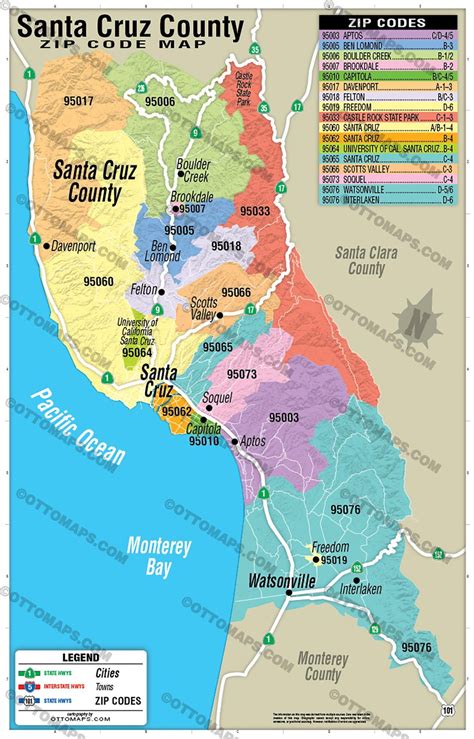Zip Codes In Santa Cruz