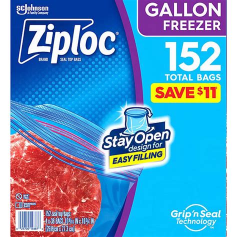 Ziploc Freezer Bags 1 Gallon