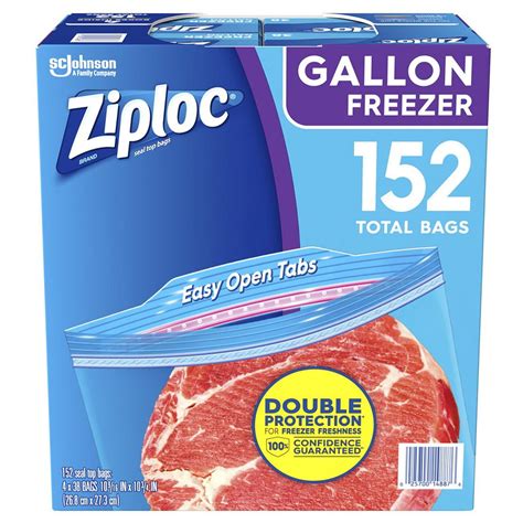 Ziploc Freezer Bags 2 Gallon 10 Count